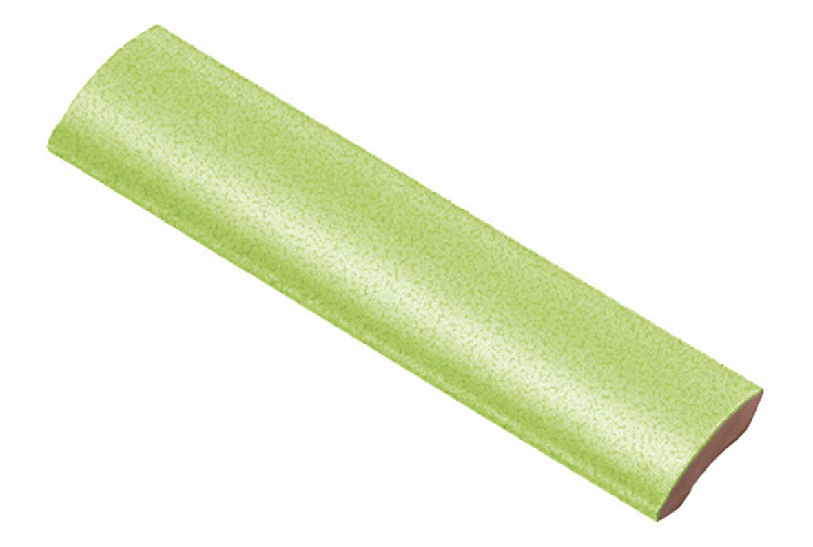 LPC Anthologia lasitettu holkkalista ulkokulma 2,5X10 7028 Gladiolo Ca Mos tasapintainen kiiltävä vaalea vihreä vivahteikas