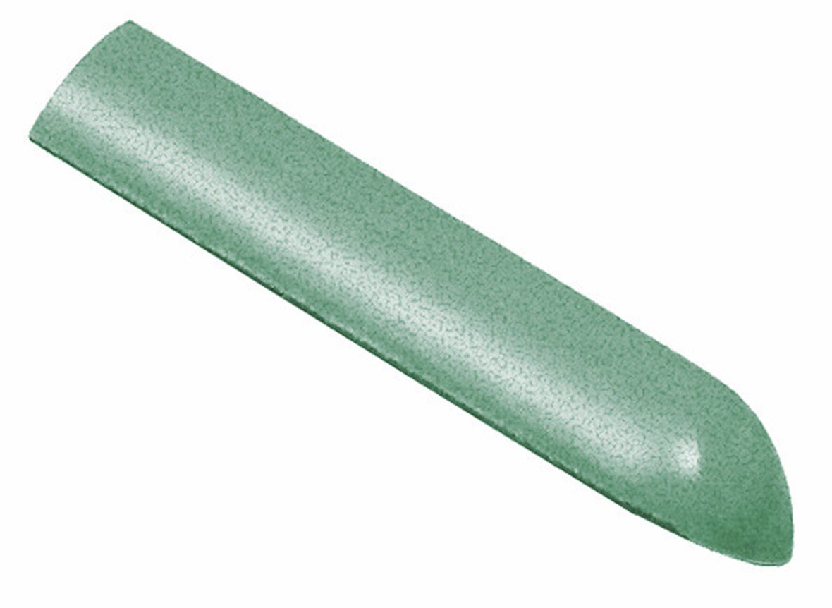 LPC Anthologia lasitettu holkkalista ulkokulma 2,5X12 7015 Mandragora Cas Mo tasapintainen kiiltävä keskitumma vihreä vivahteikas
