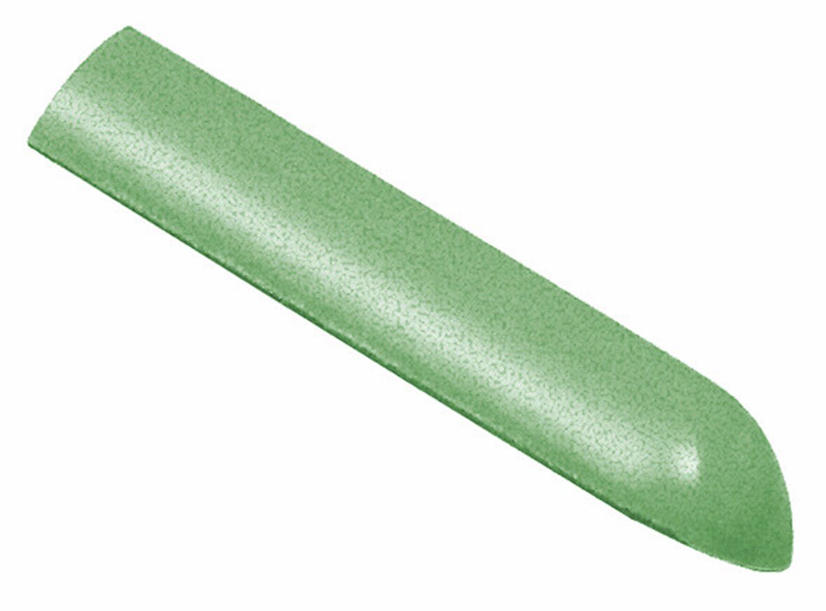 LPC Anthologia lasitettu holkkalista ulkokulma 2,5X12 7016 Nasturzio Cas Mo tasapintainen kiiltävä vaalea vihreä vivahteikas