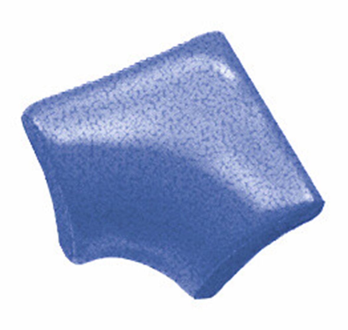 LPC Anthologia lasitettu sisäkulmapala 2,5X2,5 7030 Muscari Pom Co tasapintainen kiiltävä keskitumma sininen vivahteikas