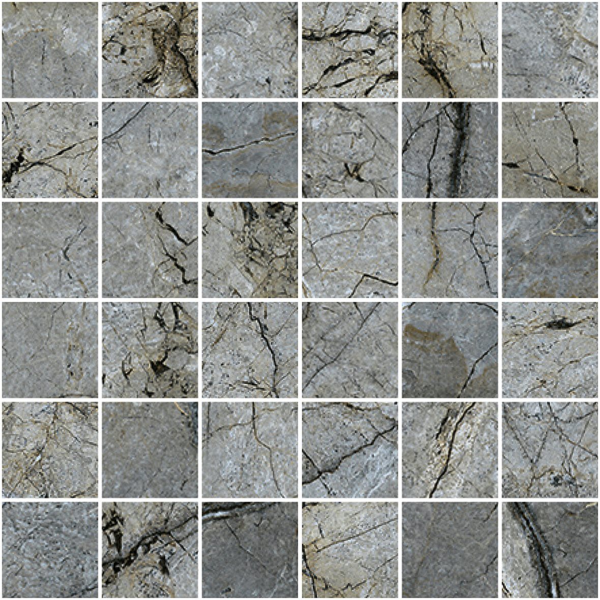 LPC Gloria lasitettu porcelanato mosaiikki seinälaatta 5X5 06L Grey tasapintainen kiillotettu keskitumma harmaa marmori