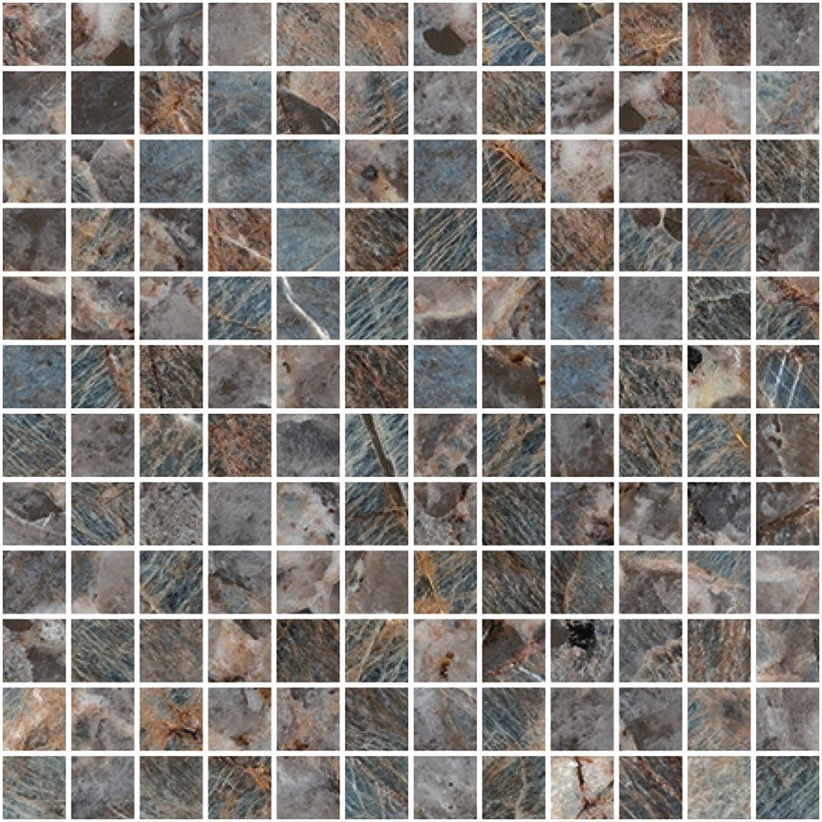 LPC Gloria lasitettu porcelanato mosaiikki seinälaatta 2,2X2,2 07L Green River tasapintainen kiillotettu keskitumma vihreä marmori