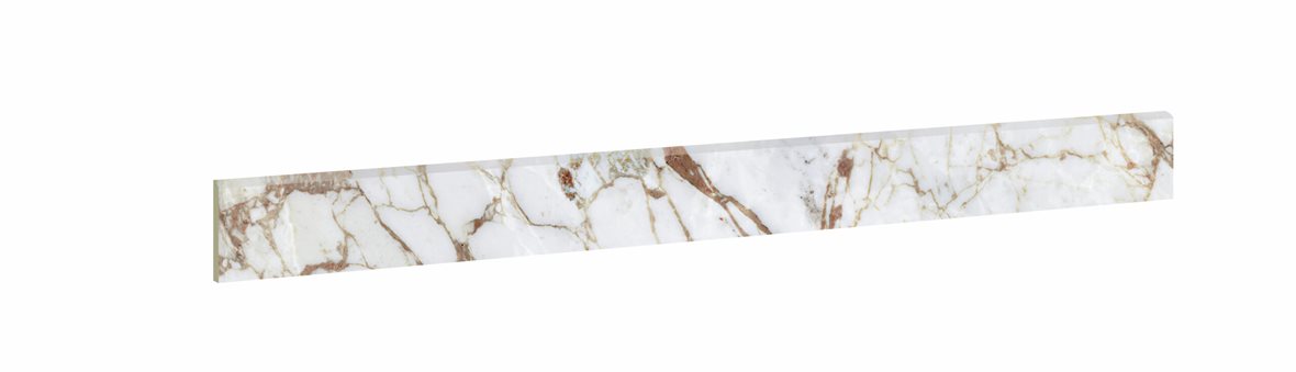 LPC Gloria lasitettu jalkalista 7,2X80 03 Arabesco Gold tasapintainen kiillotettu vaalea valkoinen marmori