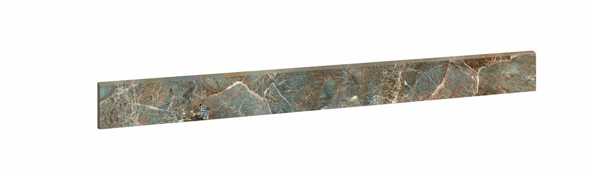 LPC Gloria lasitettu jalkalista 7,2X80 07L Green River tasapintainen kiillotettu keskitumma vihreä marmori