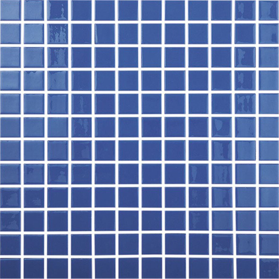 LPC Colors Liso lasilaatta mosaiikki seinälaatta 2,5X2,5 Azul Marino Claro 800 tasapintainen kiiltävä tumma sininen