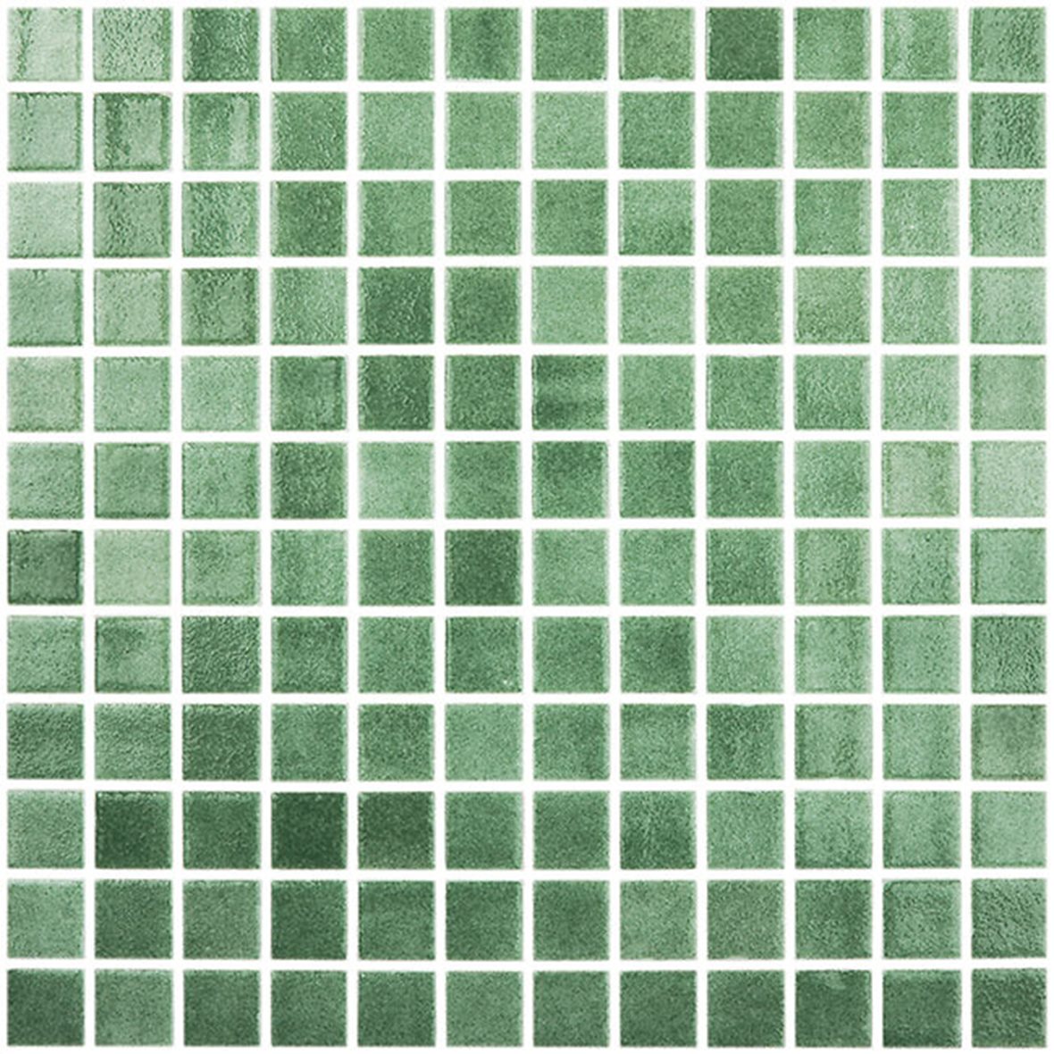 LPC Colors Niebla lasilaatta mosaiikki seinälaatta 2,5X2,5 Verde 507 tasapintainen kiiltävä keskitumma vihreä