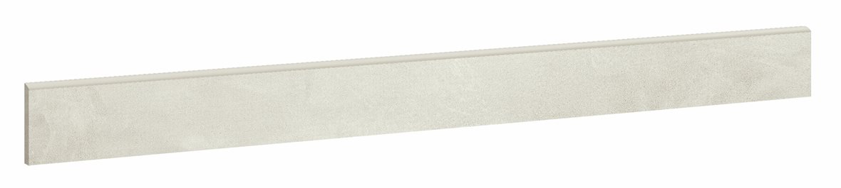 LPC Milan lasittamaton jalkalista 7,2X80 01 kalkki tasapintainen silotettu matta vaalea valkoinen betoni