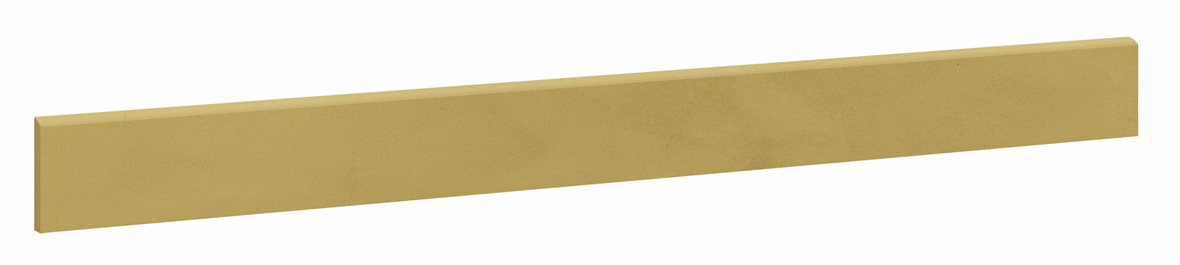 LPC Milan lasittamaton jalkalista pyöristetty pitkä sivu 7,2X80 09 ocra tasapintainen silotettu matta keskitumma keltainen betoni