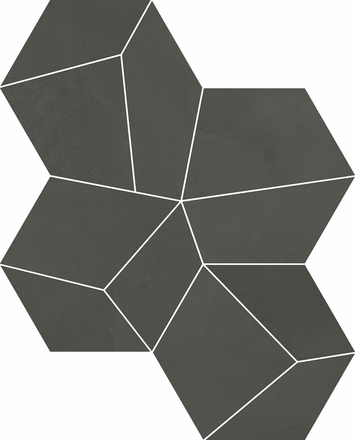 LPC Milan lasittamaton porcelanato mosaiikki seinälaatta lattialaatta 05 antrasiitti tasapintainen silotettu matta tumma harmaa betoni