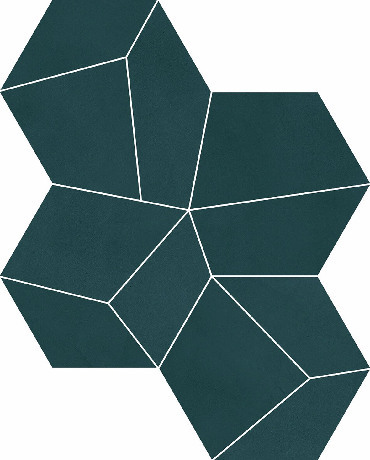 LPC Milan lasittamaton porcelanato mosaiikki seinälaatta lattialaatta 08 petrooli tasapintainen silotettu matta tumma sininen betoni