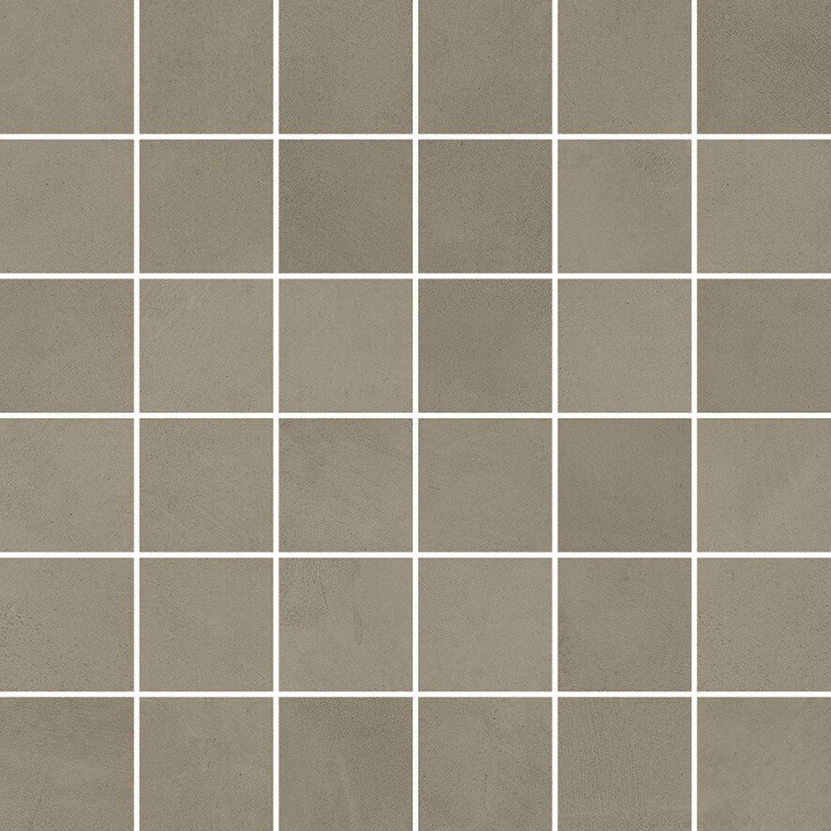 LPC Milan lasittamaton porcelanato mosaiikki seinälaatta lattialaatta 4,8X4,8 07 savu tasapintainen silotettu matta keskitumma ruskea betoni