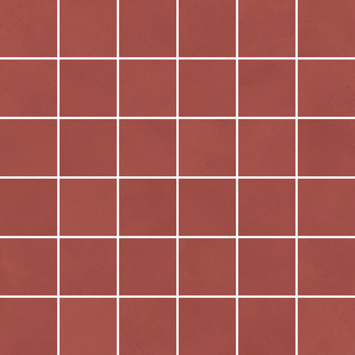 LPC Milan lasittamaton porcelanato mosaiikki seinälaatta lattialaatta 5X5 10 cotto tasapintainen silotettu matta keskitumma punainen betoni