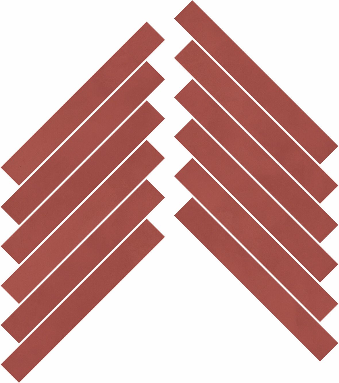 LPC Milan lasittamaton porcelanato mosaiikki seinälaatta lattialaatta 4,76X29,7 10 cotto tasapintainen silotettu matta keskitumma punainen betoni