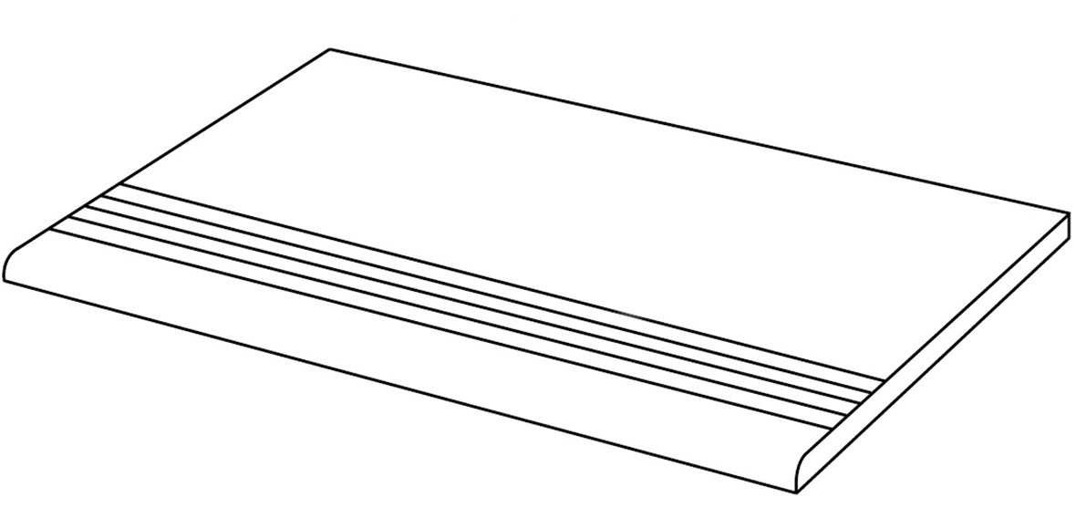 LPC Classy 300 lasittamaton porraslaatta liukuesteuralla 29,7X59,7 yönmusta hakattu matta tumma musta kivi