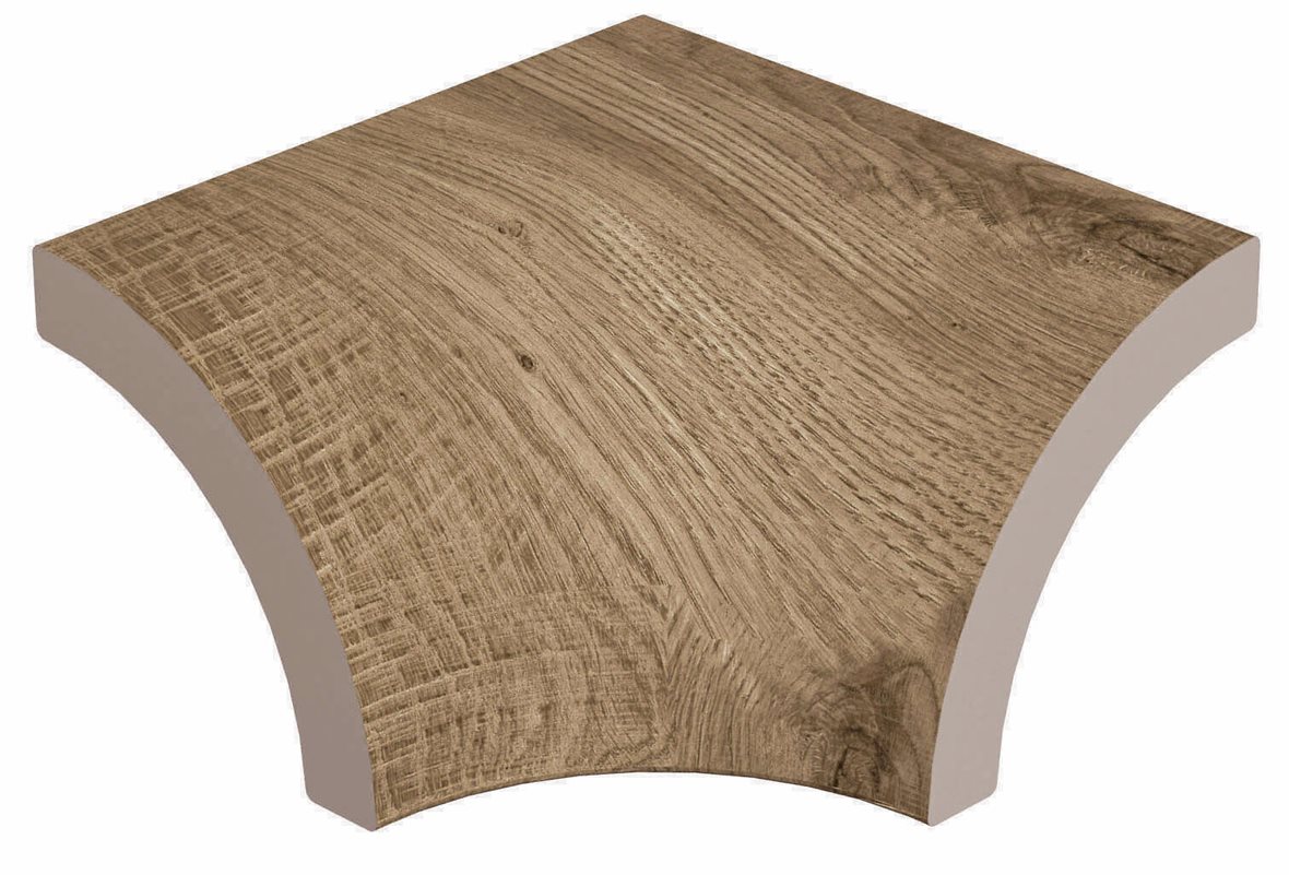 LPC Ordesa lasitettu sisäkulmapala 7,5X7,5 Marrón tasapintainen matta antibakteerinen keskitumma ruskea puu