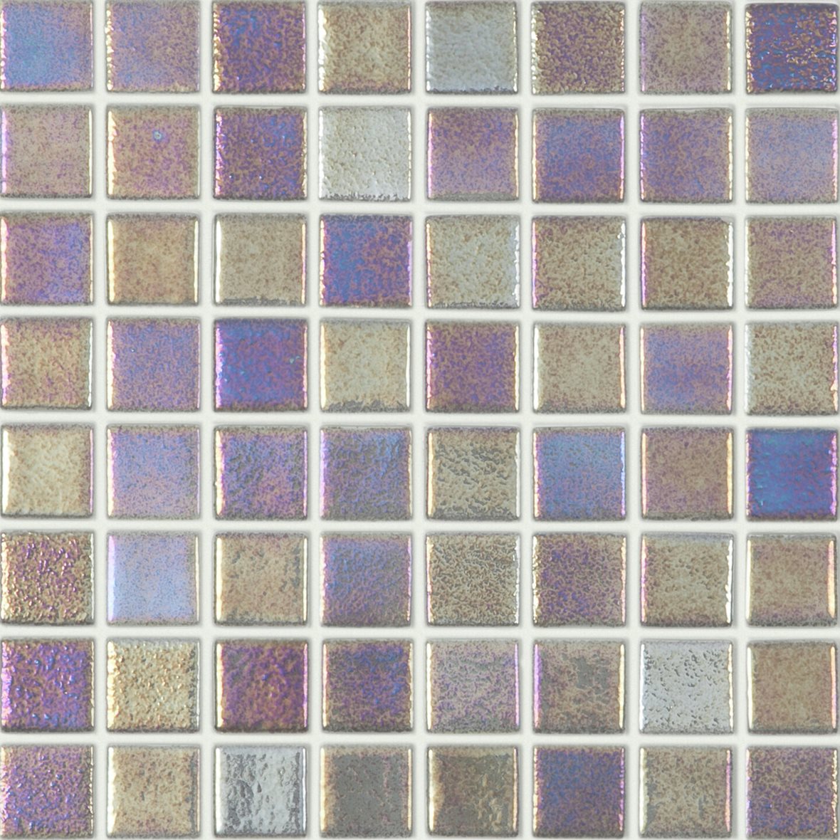 LPC Shell lasilaatta mosaiikki seinälaatta lattialaatta 3,8X3,8 Lunar 558 5608 tasapintainen matta keskitumma moniväri