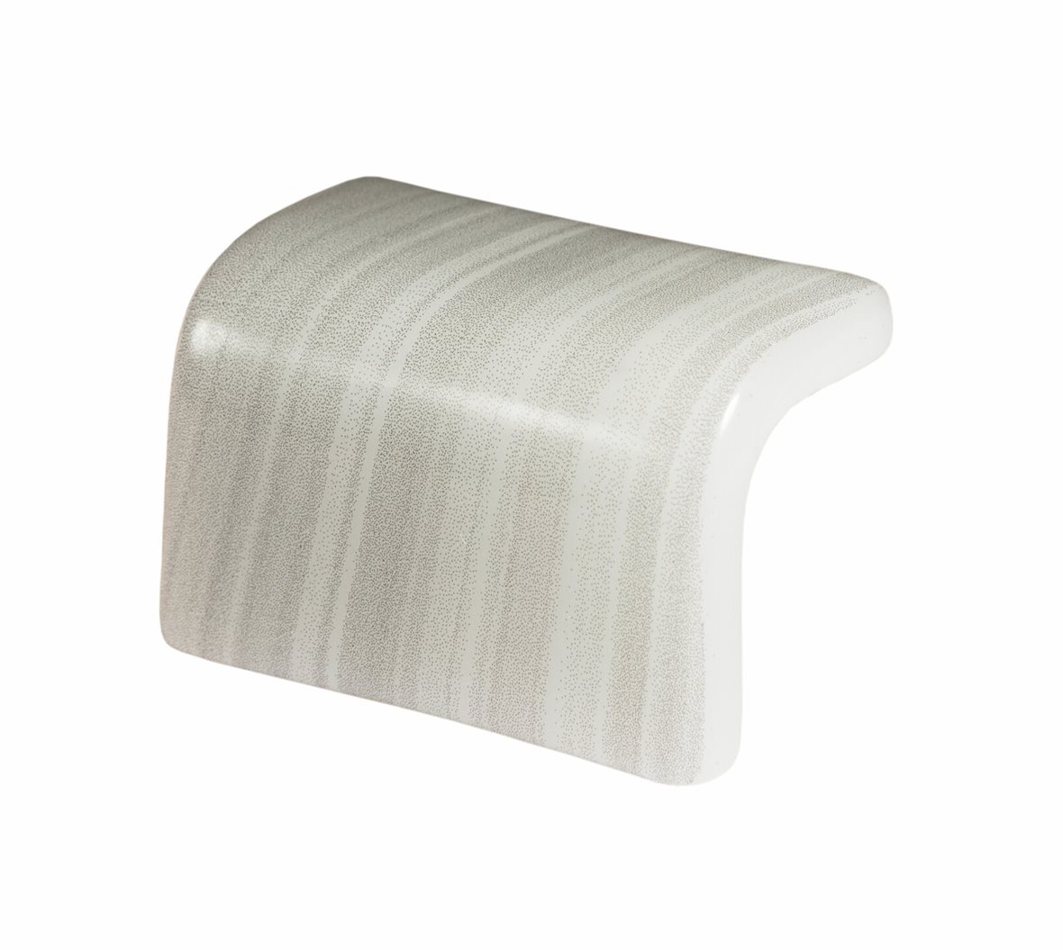 LPC Nature lasilaatta porraslaatta reunalla 3,8X3,8 Pearl River 5600 tasapintainen kiiltävä vaalea harmaa