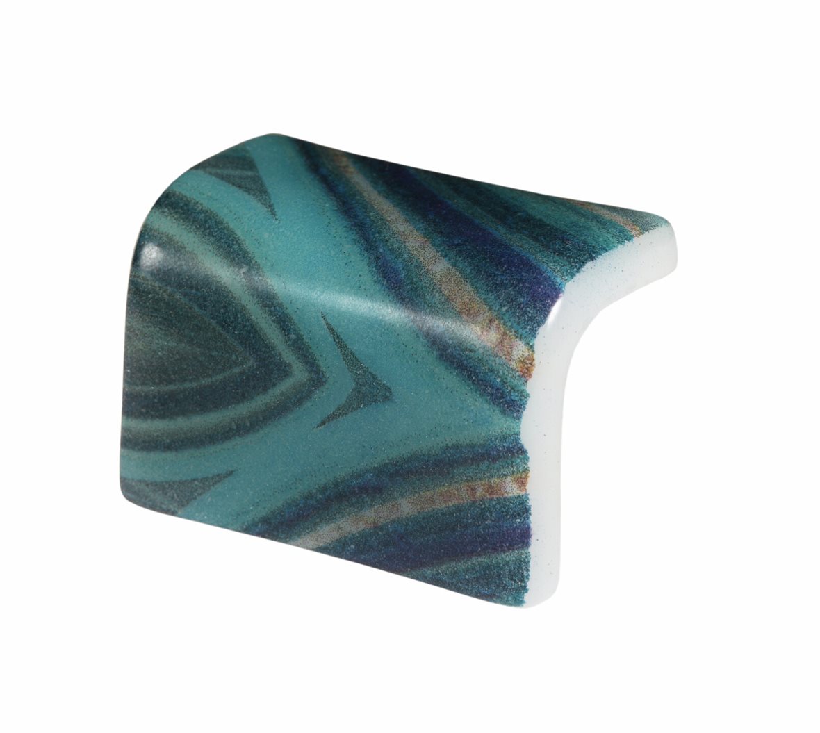 LPC Nature lasilaatta porraslaatta reunalla 3,8X3,8 Royal 5604 tasapintainen kiiltävä keskitumma sininen