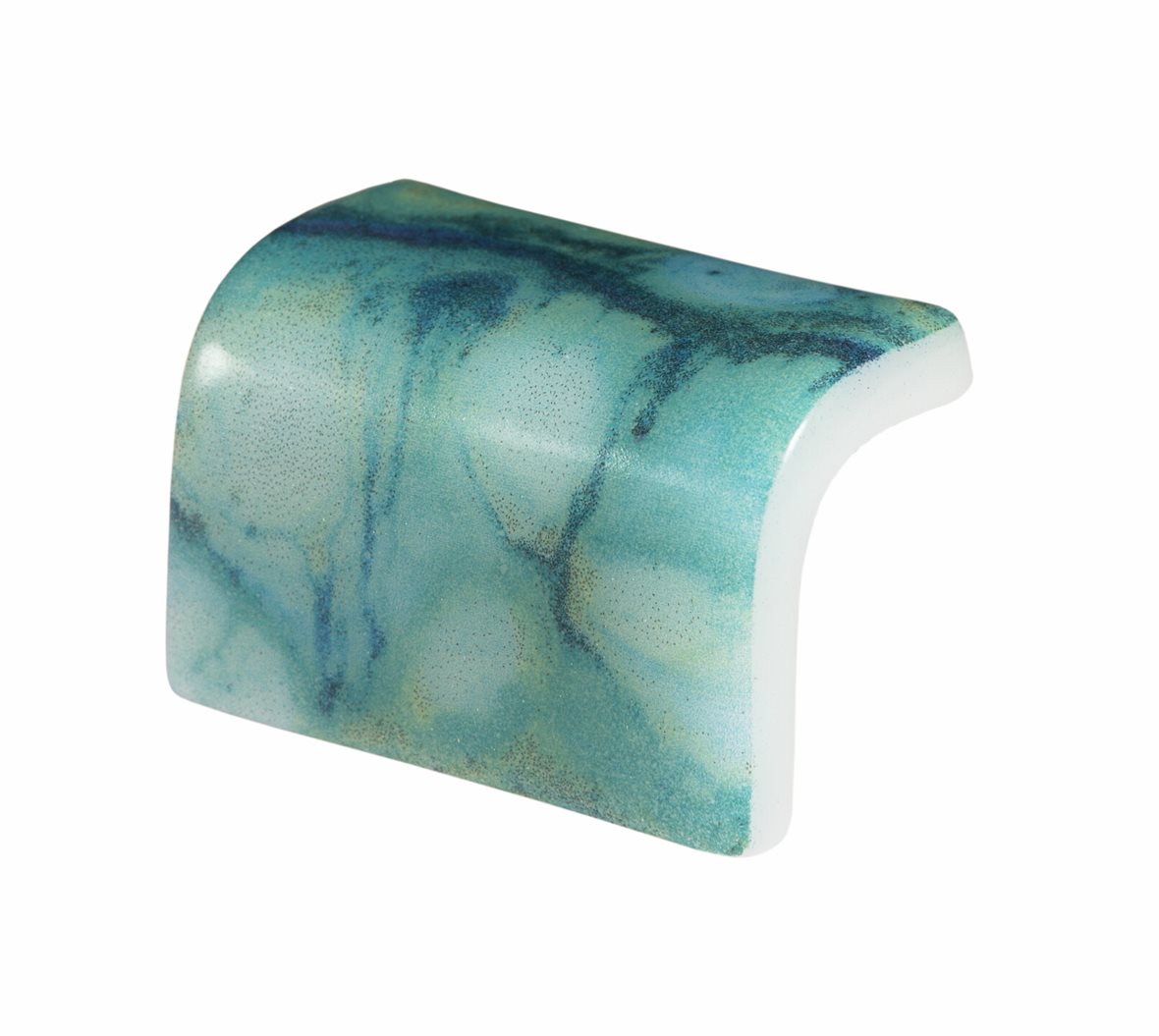 LPC Nature lasilaatta porraslaatta reunalla 3,8X3,8 Sky 5607 tasapintainen kiiltävä keskitumma sininen