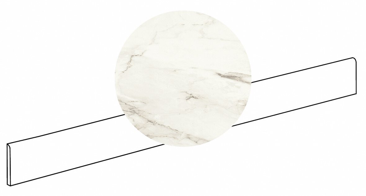 LPC Aventura lasitettu jalkalista 6X120 04L Crema tasapintainen kiillotettu vaalea beige marmori