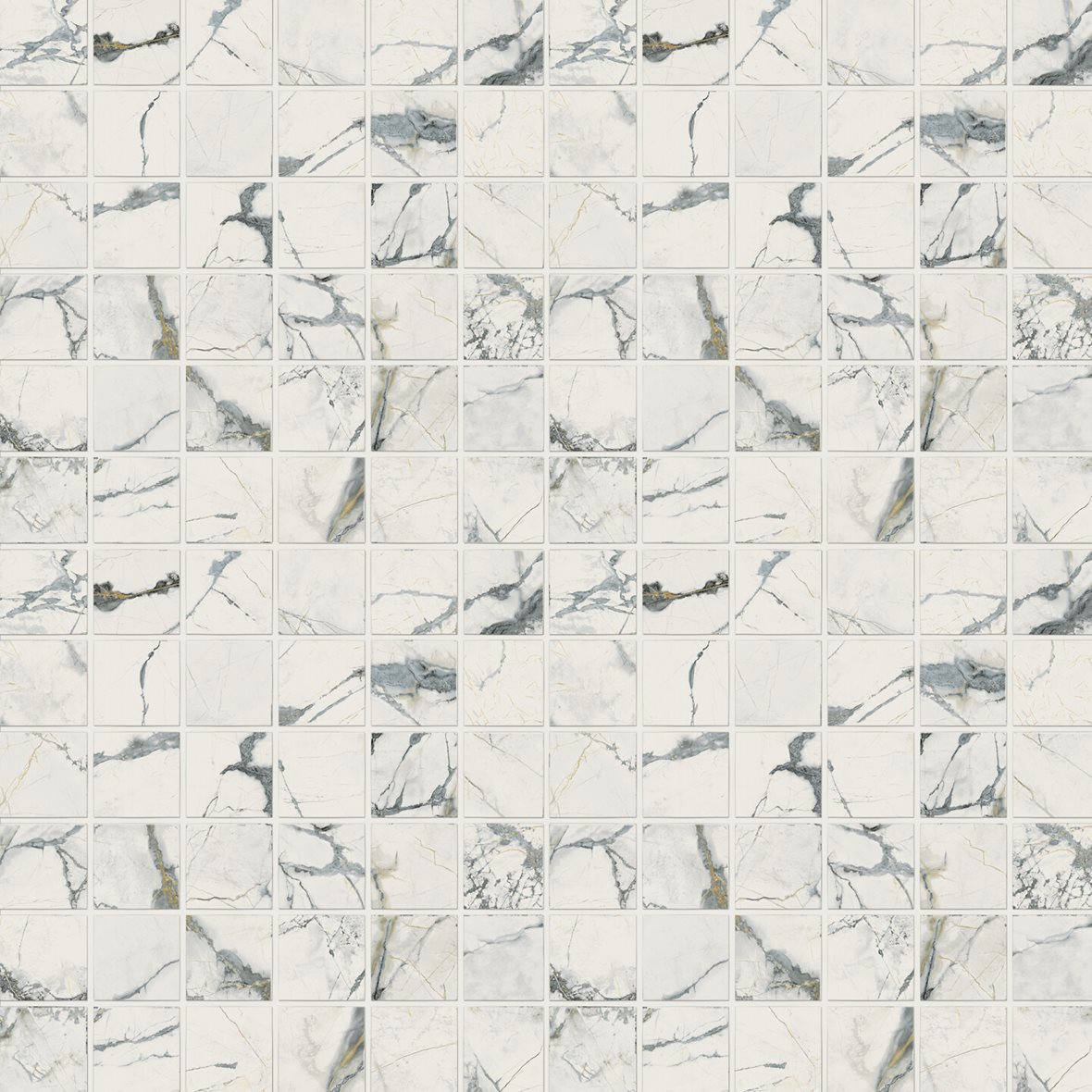 LPC Aventura lasitettu porcelanato mosaiikki seinälaatta lattialaatta 2,3X2,3 03 Dolomite tasapintainen matta keskitumma harmaa marmori