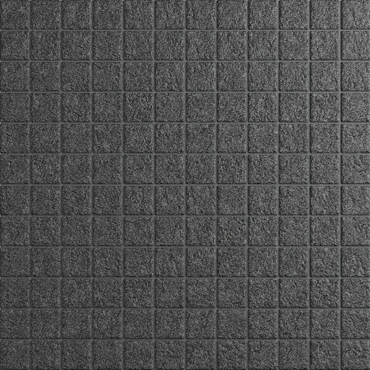 LPC Lapis lasitettu porcelanato mosaiikki seinälaatta lattialaatta ulkolaatta 2,5X2,5 7002 Basalto strukturoitu matta antibakteerinen tumma harmaa kiv