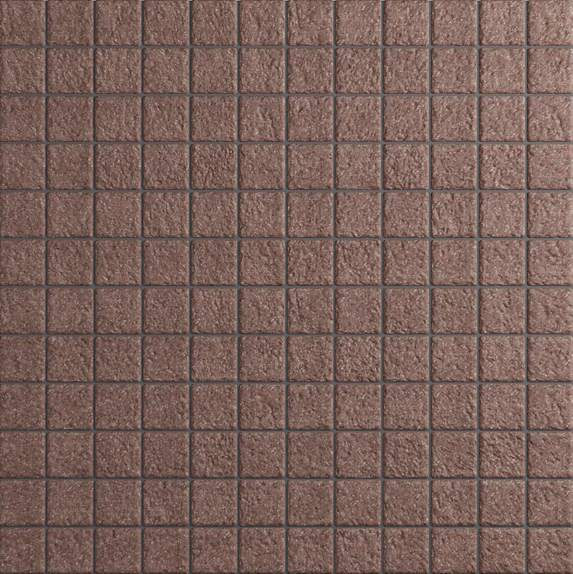 LPC Lapis lasitettu porcelanato mosaiikki seinälaatta lattialaatta ulkolaatta 2,5X2,5 7008 Terracotta strukturoitu matta antibakteerinen tumma punaine