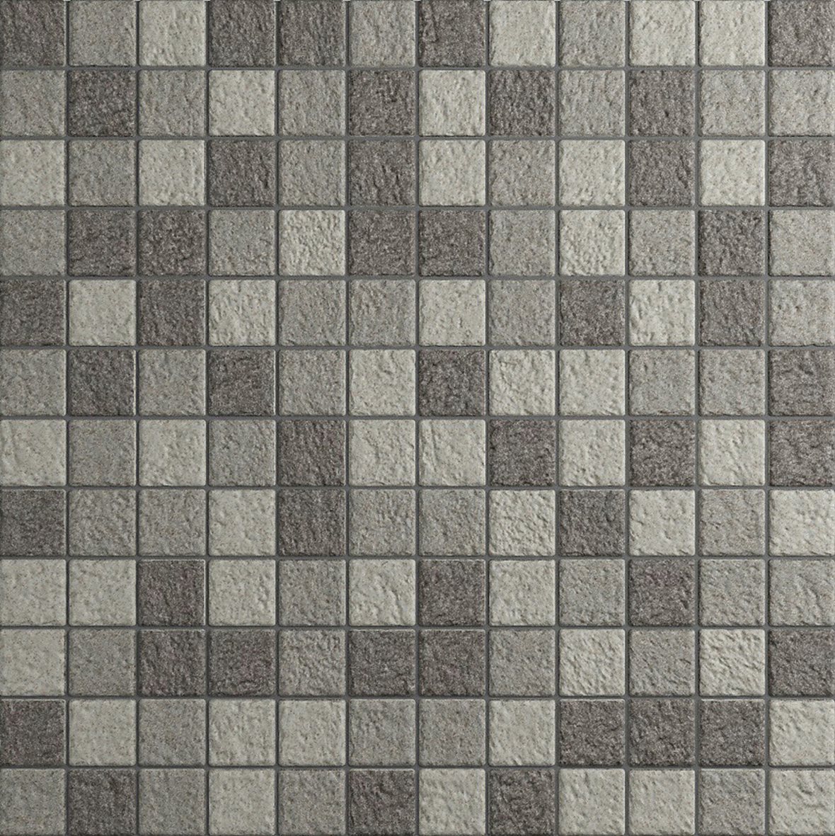 LPC Lapis lasitettu porcelanato mosaiikki seinälaatta lattialaatta ulkolaatta 2,5X2,5 XLAP702 strukturoitu matta antibakteerinen keskitumma ruskea kiv