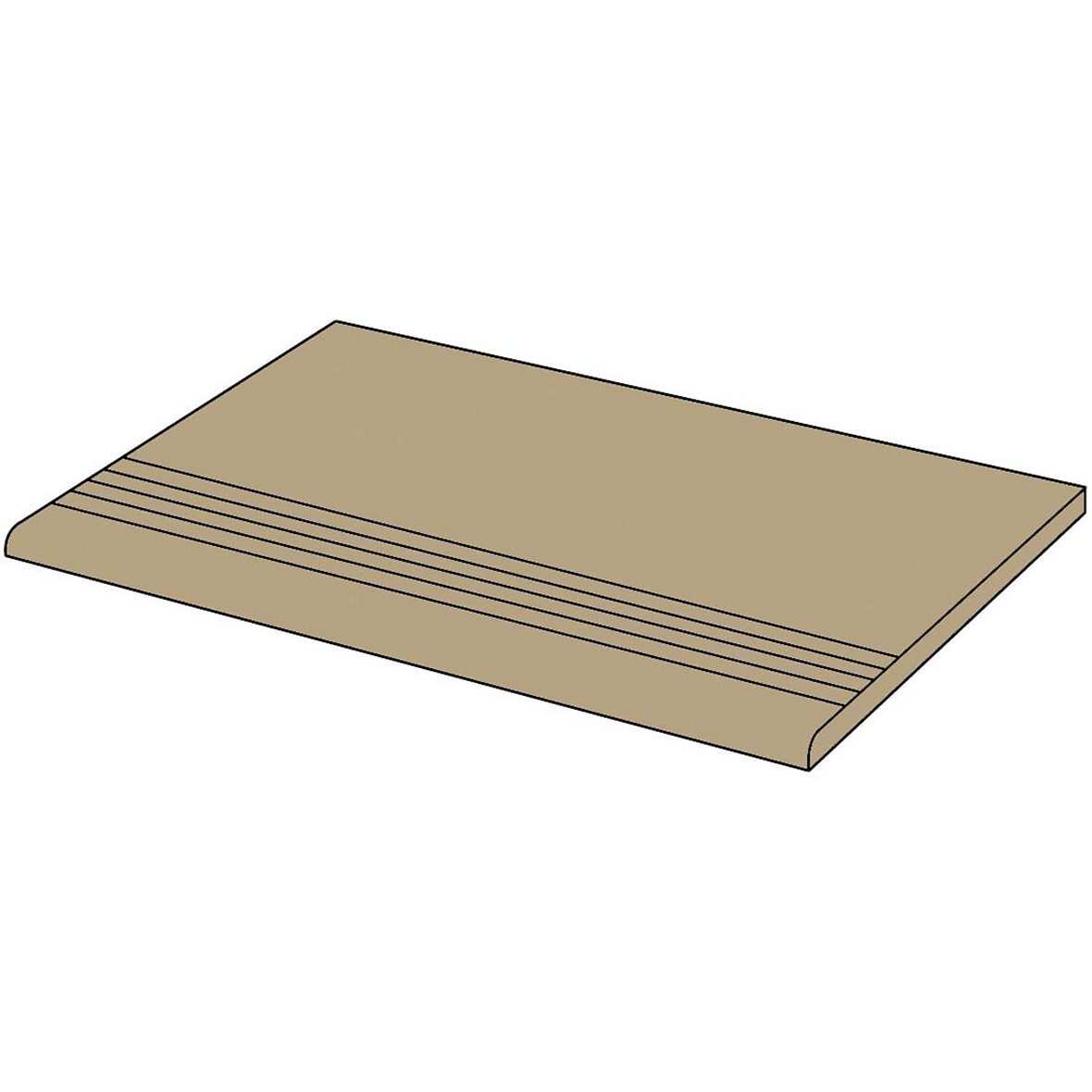 LPC P21 lasittamaton porraslaatta liukuesteuralla 29,7X59,7 Uni Bronze PGK667DRT tasapintainen matta keskitumma ruskea yksivärinen