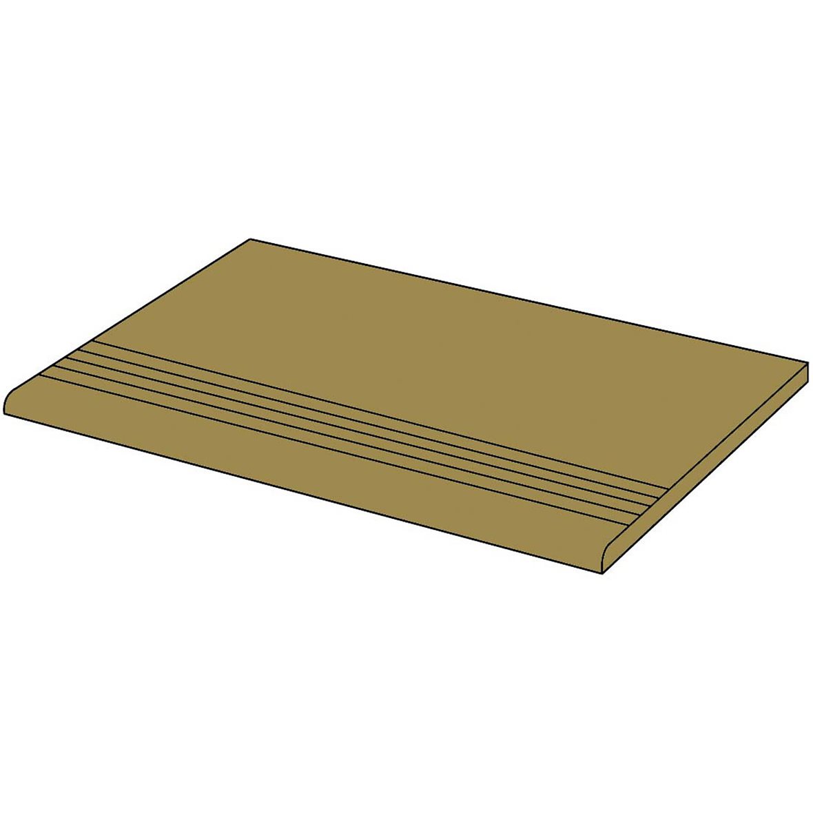 LPC P21 lasittamaton porraslaatta liukuesteuralla 29,7X59,7 Uni Louro PGK671DRT tasapintainen matta keskitumma ruskea yksivärinen