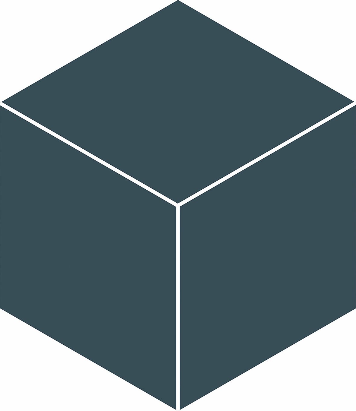 LPC P21 lasittamaton porcelanato seinälaatta lattialaatta Uni Denim PGK21628 tasapintainen matta 6-kulmainen tumma sininen yksivärinen