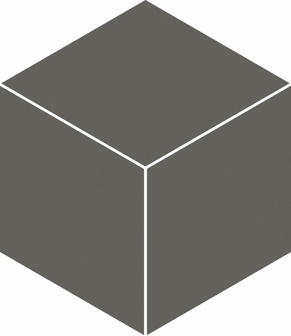 LPC P21 lasittamaton porcelanato seinälaatta lattialaatta Uni Metal PGK21096 tasapintainen matta 6-kulmainen tumma harmaa yksivärinen