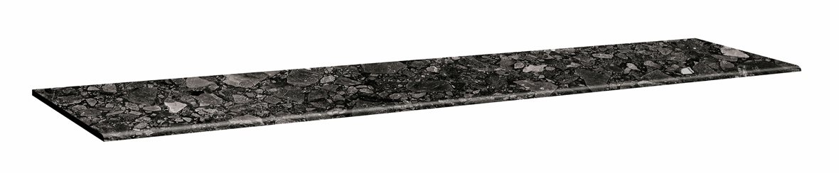 LPC Nordik NDK lasittamaton porraslaatta 33X120 03 grafiitti tasapintainen matta tumma musta kivi