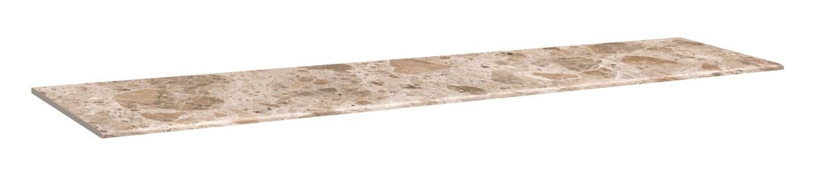 LPC Nordik NDK lasittamaton porraslaatta 33X120 07 savu tasapintainen matta keskitumma beige kivi