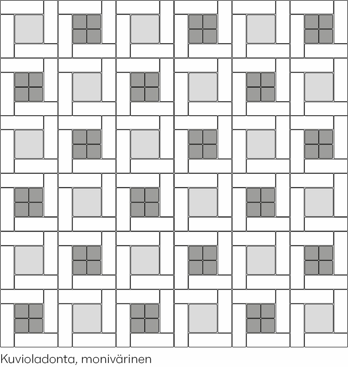 LPC Pastelli Posa Custom B monivärinen lasittamaton porcelanato mosaiikki seinälaatta lattialaatta ulkolaatta tasapintainen matta antibakteerinen väri