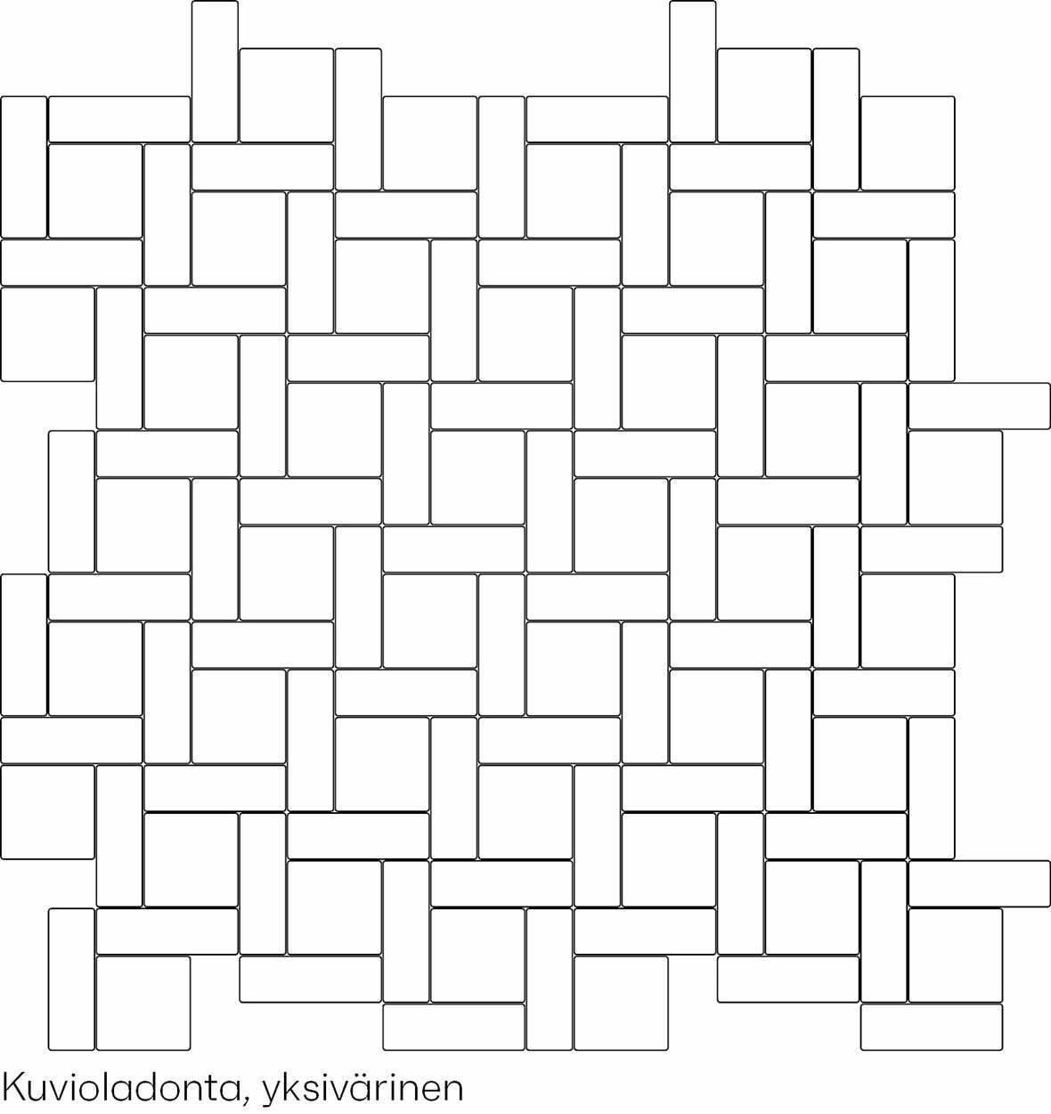 LPC Pastelli Posa Custom H yksivärinen lasittamaton porcelanato mosaiikki seinälaatta lattialaatta ulkolaatta tasapintainen matta antibakteerinen väri