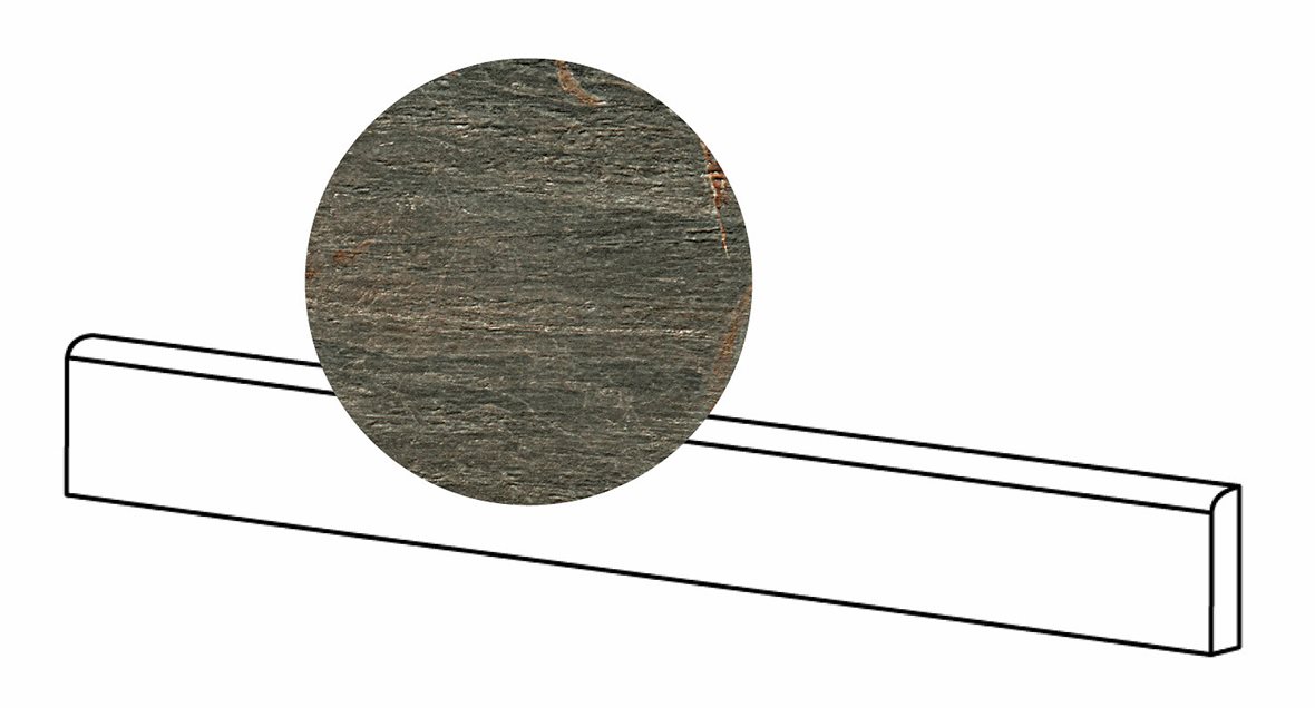 LPC Temple lasitettu jalkalista 6,5X60 14 Emperador tasapintainen matta tumma ruskea marmori