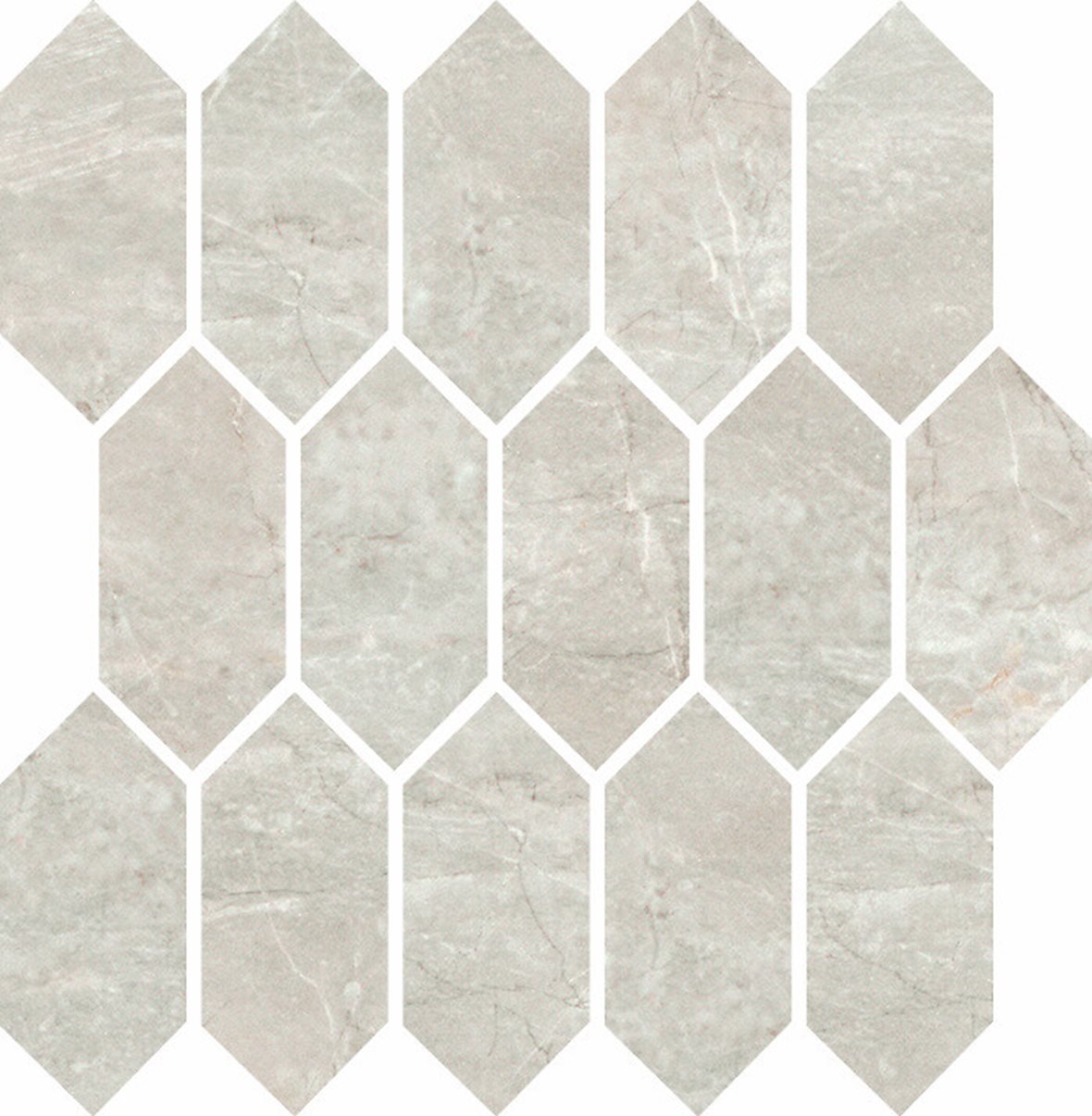 LPC Temple lasitettu porcelanato mosaiikki seinälaatta lattialaatta 5,8X12,72 16L Perla tasapintainen kiillotettu vaalea harmaa marmori