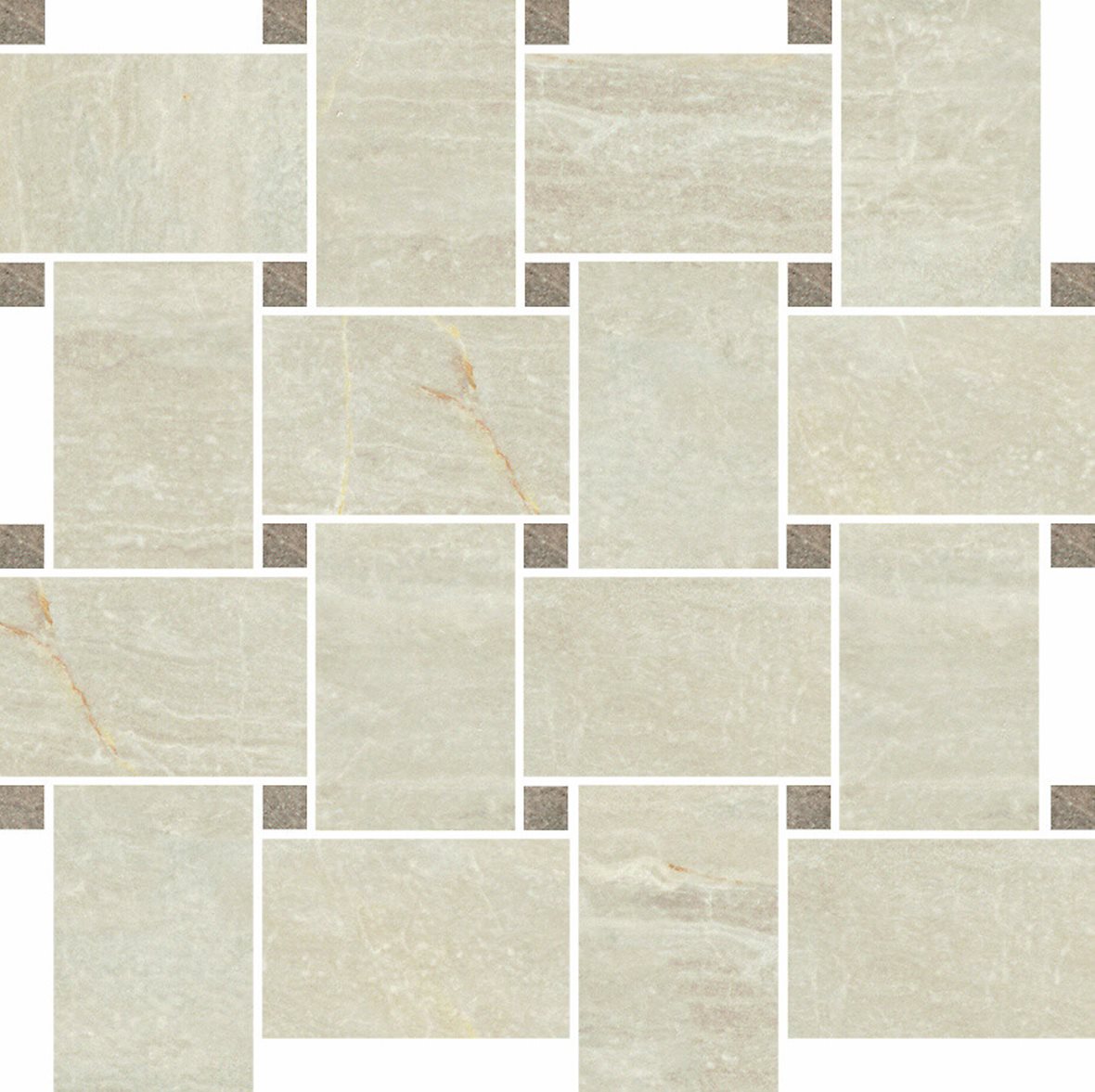 LPC Temple lasitettu porcelanato mosaiikki seinälaatta lattialaatta 5,83X9,27 15L Crema tasapintainen kiillotettu vaalea valkoinen marmori