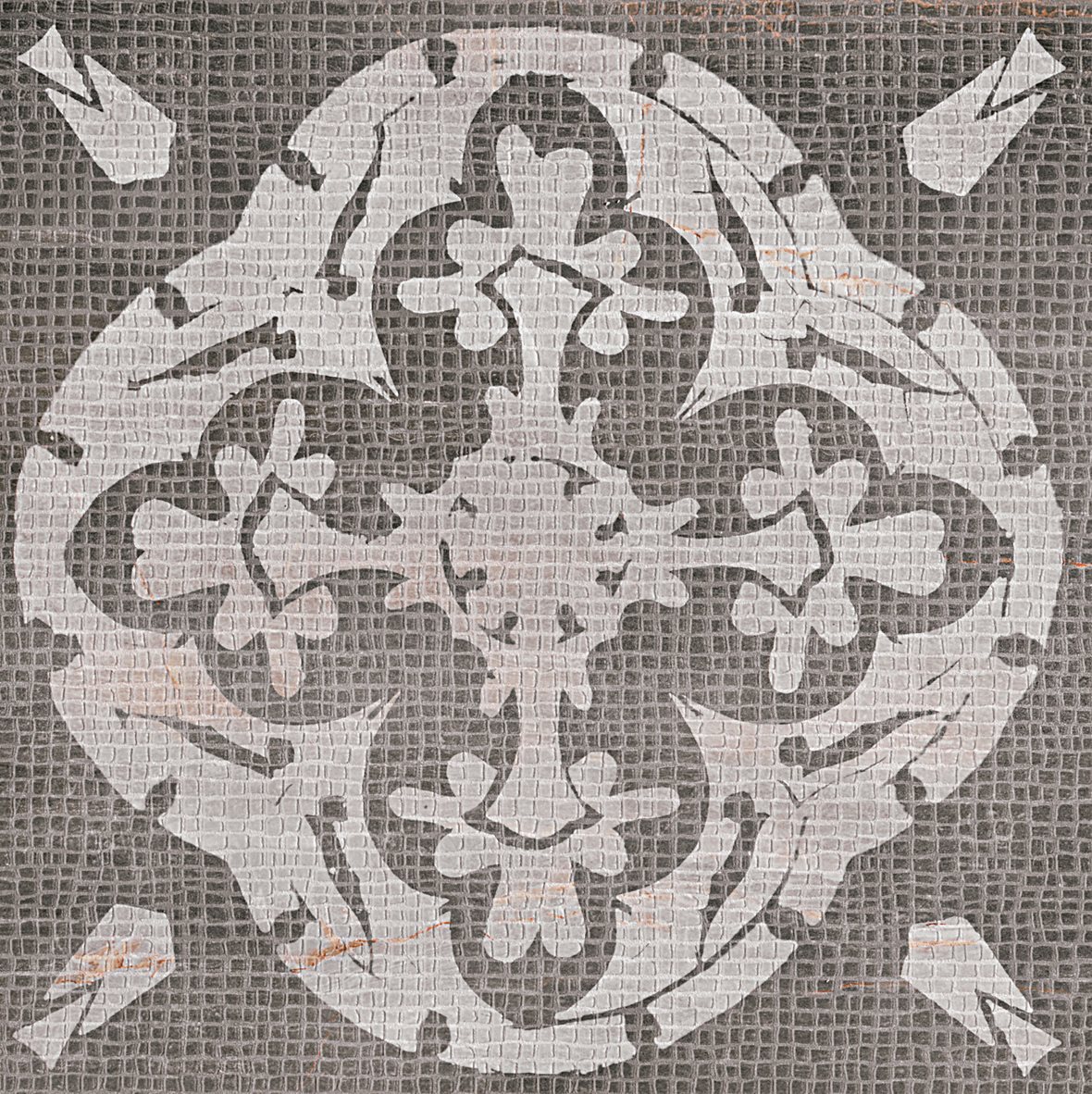 LPC Temple lasitettu kuviolaatta 60X60 17L Cosmos tasapintainen kiillotettu tumma harmaa marmori