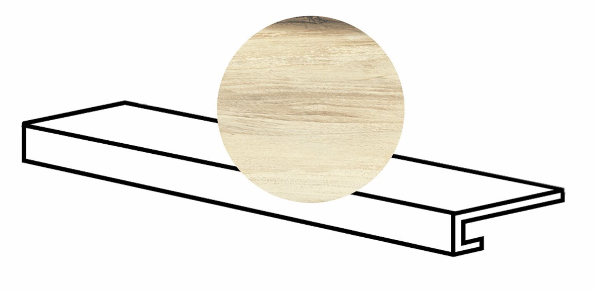 LPC Aspen lasitettu porraslaatta reunalla 33X120 02 vaahtera tasapintainen matta vaalea vaalea puu puu