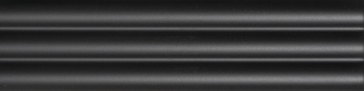 LPC Oceano Line lasitettu kaakeli seinälaatta 7,5X30 05 musta kohokuvioinen matta tumma musta yksivärinen