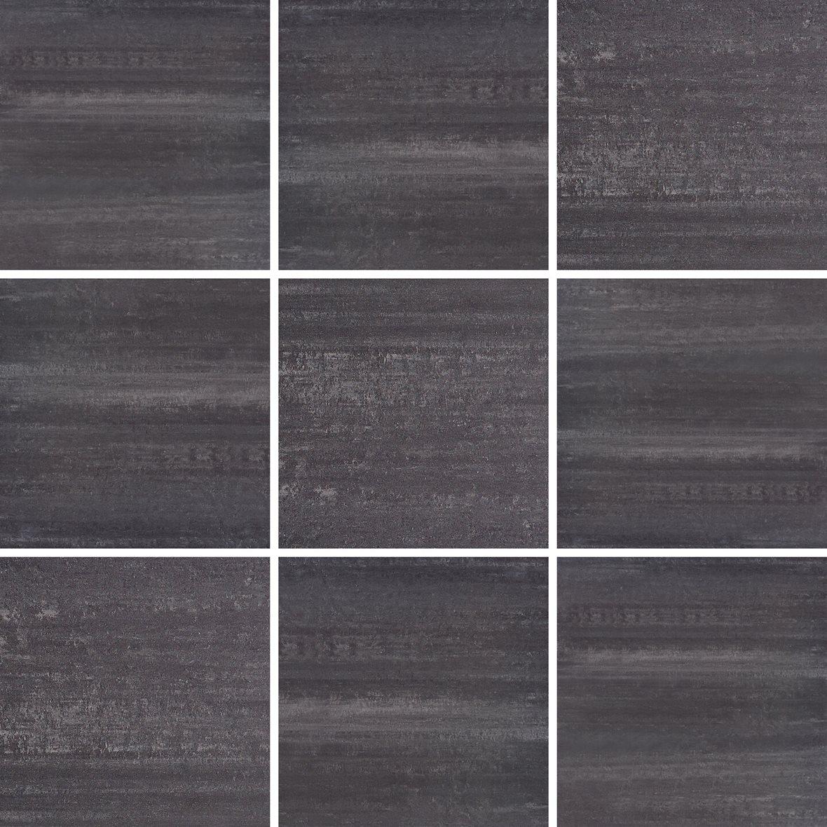 LPC Granity Air lasittamaton porcelanato seinälaatta lattialaatta 9,7X9,7 Coal tasapintainen matta tumma musta kivi