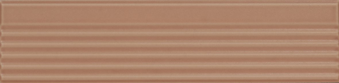 LPC Pottery lasitettu porcelanato seinälaatta ulkolaatta 5,6X23,2 03 tiili kohokuvioinen matta keskitumma oranssi yksivärinen