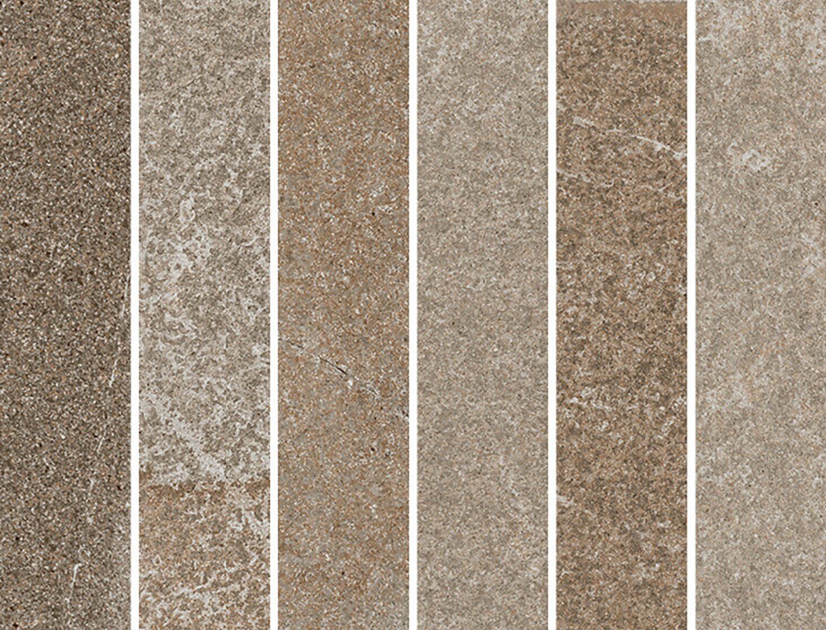 LPC Plaza lasitettu porcelanato mosaiikki ulkolaatta 6X29,5 R03 hiekka karhennettu matta vaalea beige kivi