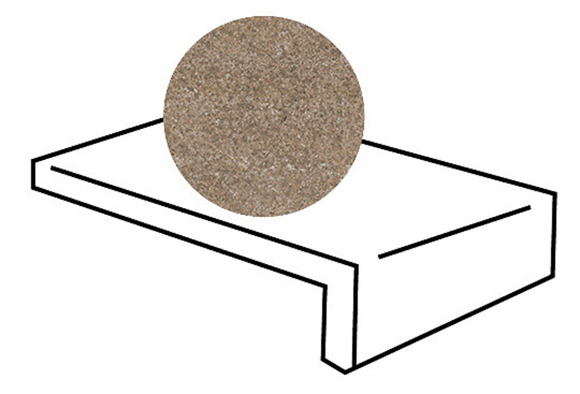 LPC Plaza lasitettu porraslaatta reunalla 20X30 R03 hiekka karhennettu matta vaalea beige kivi