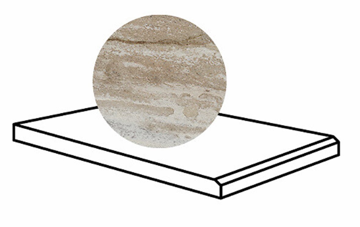 LPC Plaza lasitettu porraslaatta 20X30 R01 beige karhennettu matta keskitumma beige kivi