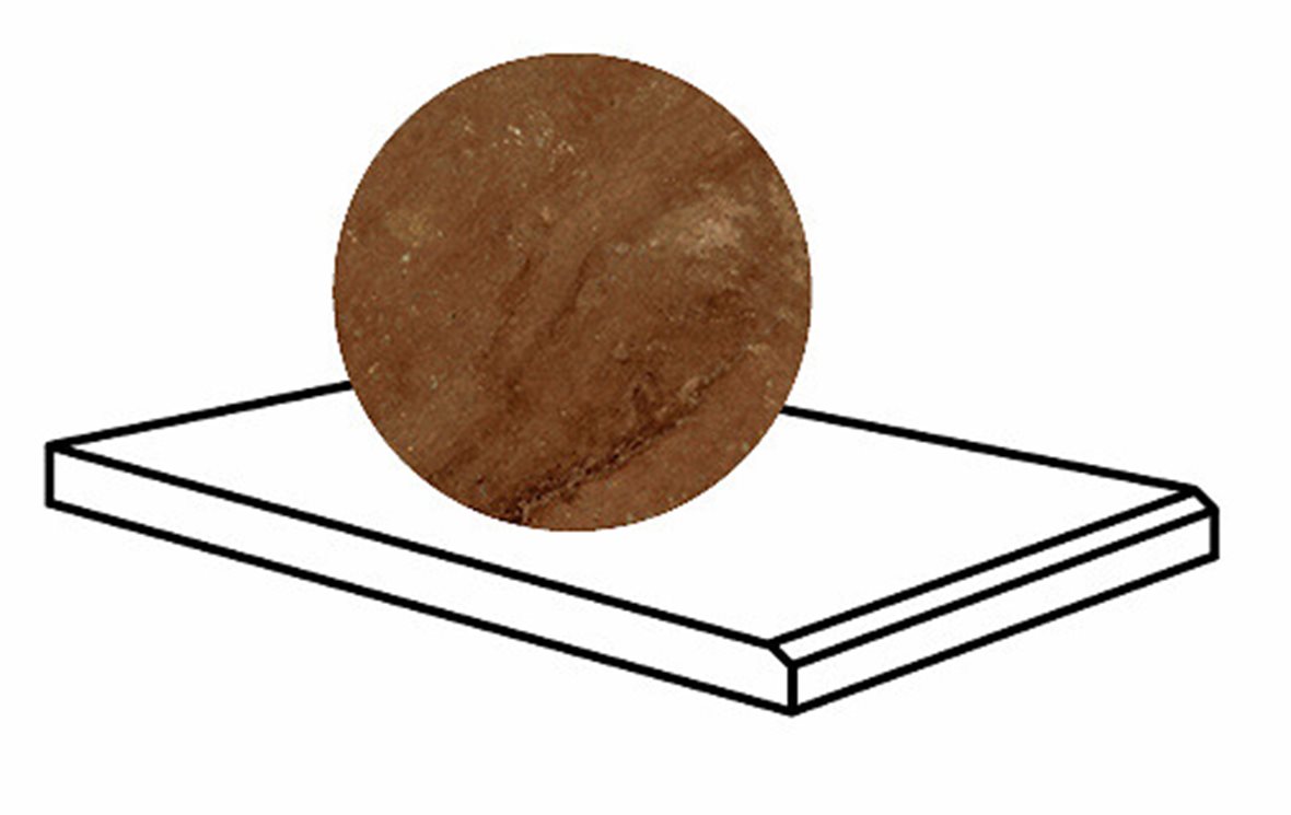 LPC Plaza lasitettu porraslaatta 20X30 R04 rosso mix karhennettu matta keskitumma punainen kivi