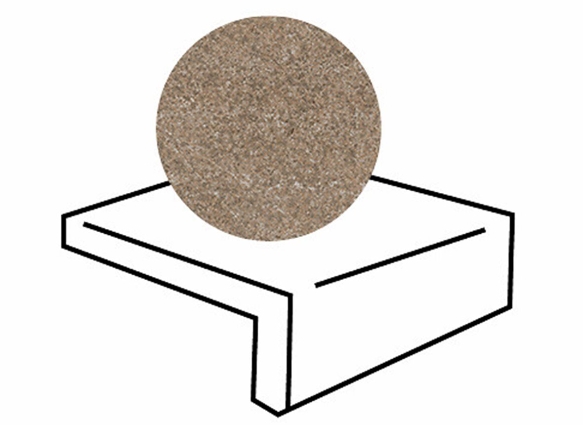 LPC Plaza lasitettu porraslaatta reunalla 20X20 R03 hiekka karhennettu matta vaalea beige kivi