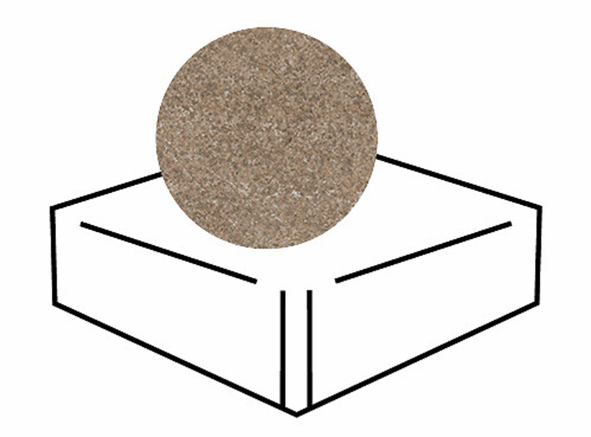 LPC Plaza lasitettu porraslaatta reunalla kulmapala 20X20 R03 hiekka karhennettu matta vaalea beige kivi